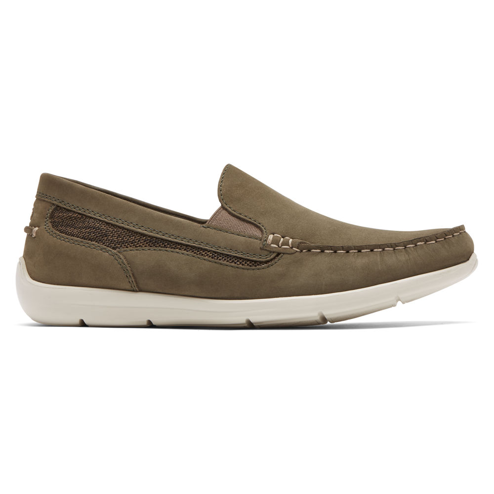 Rockport Slip-On For Mens Dark Olive - Cullen Venetian - JK6892570